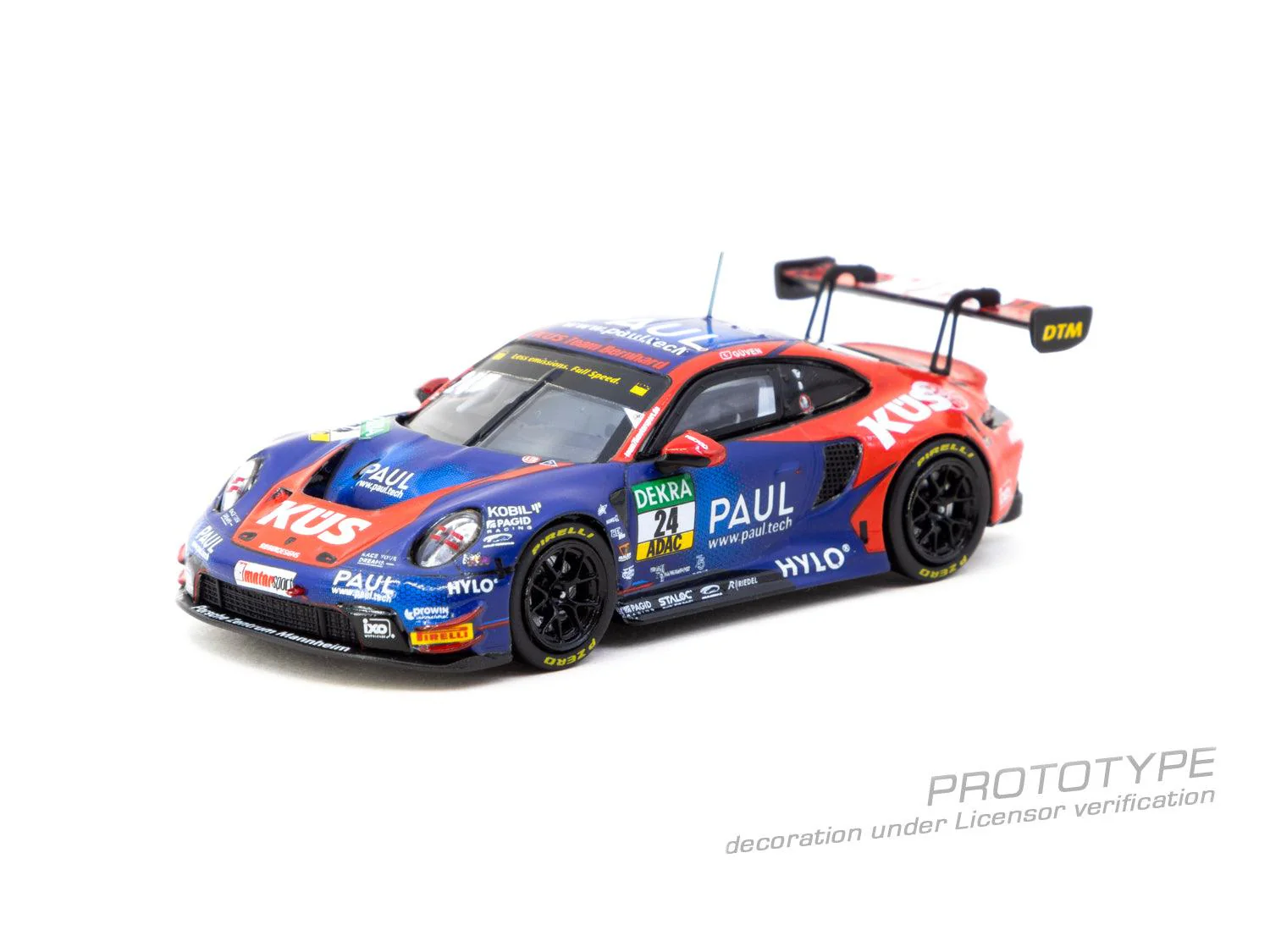 Scale 1/64 - Porsche 911 GT3 R DTM 2023 Ayhancan Güven - Tarmac Works - Image 2