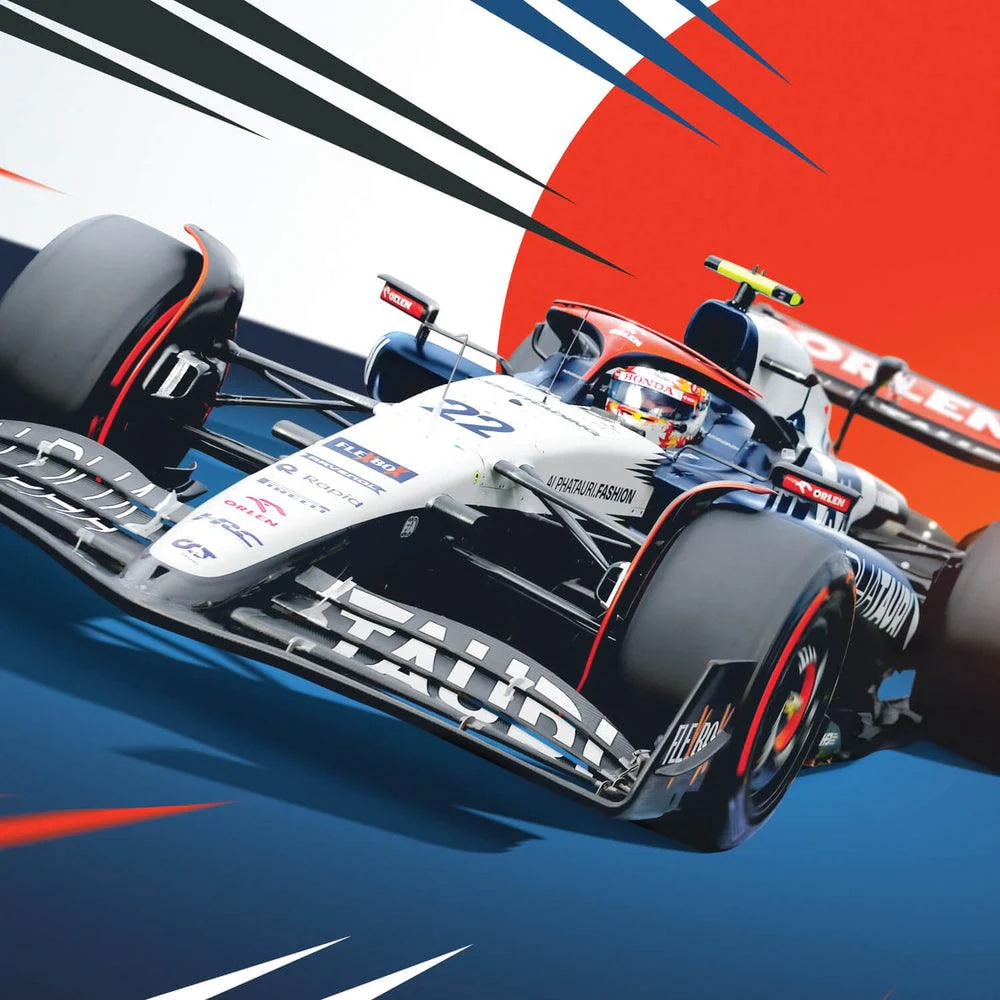 Scuderia AlphaTauri - Yuki Tsunoda - 2023 Automobilist Poster - Image 3