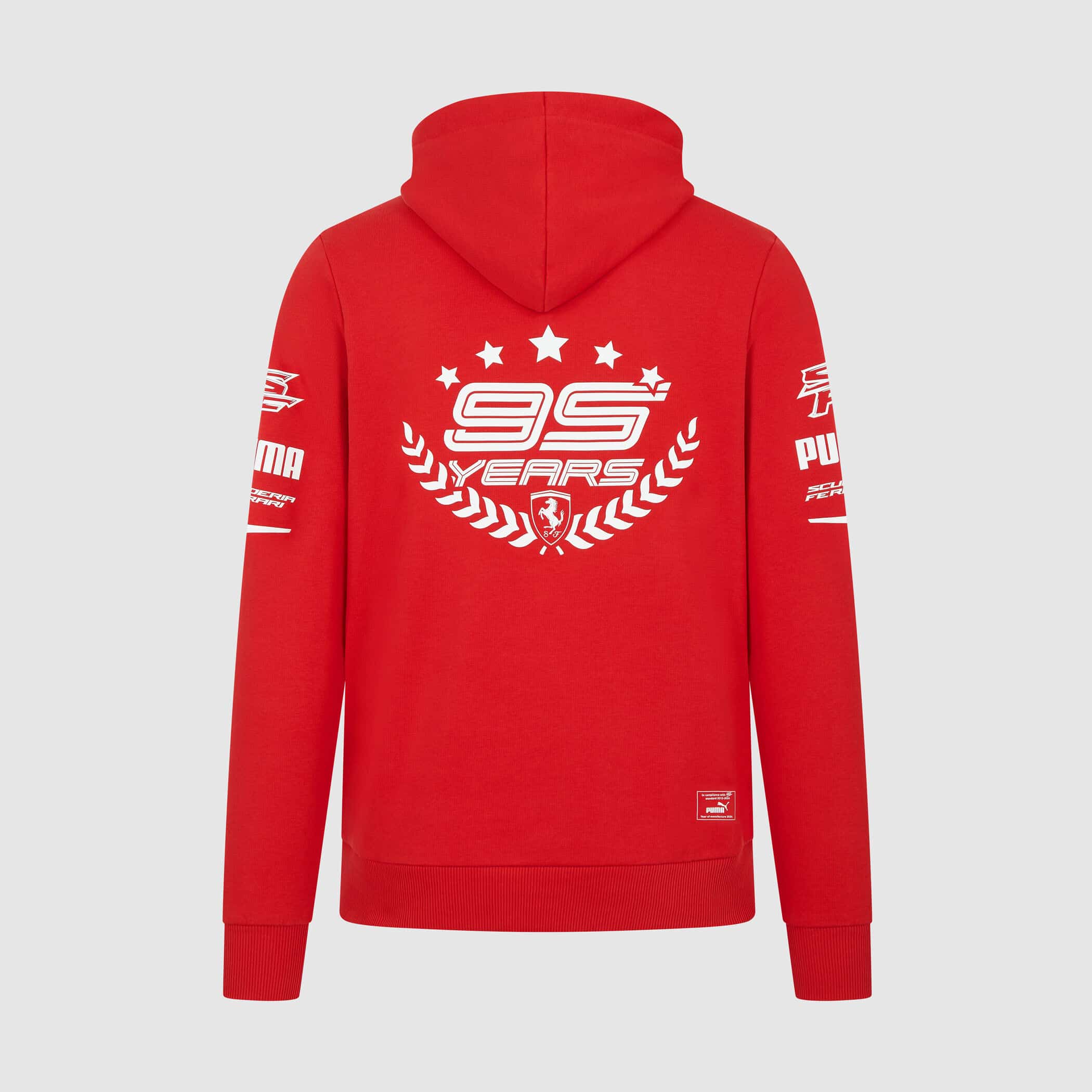 Scuderia Ferrari – 2024 95 Years Hoodie - Red - Image 2