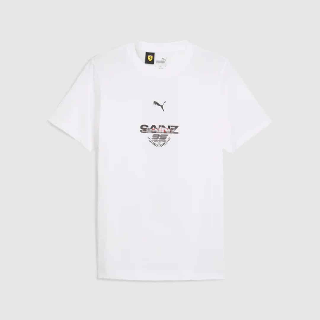 Scuderia Ferrari 2024 Carlos Sainz 95 Years T-Shirt (White)