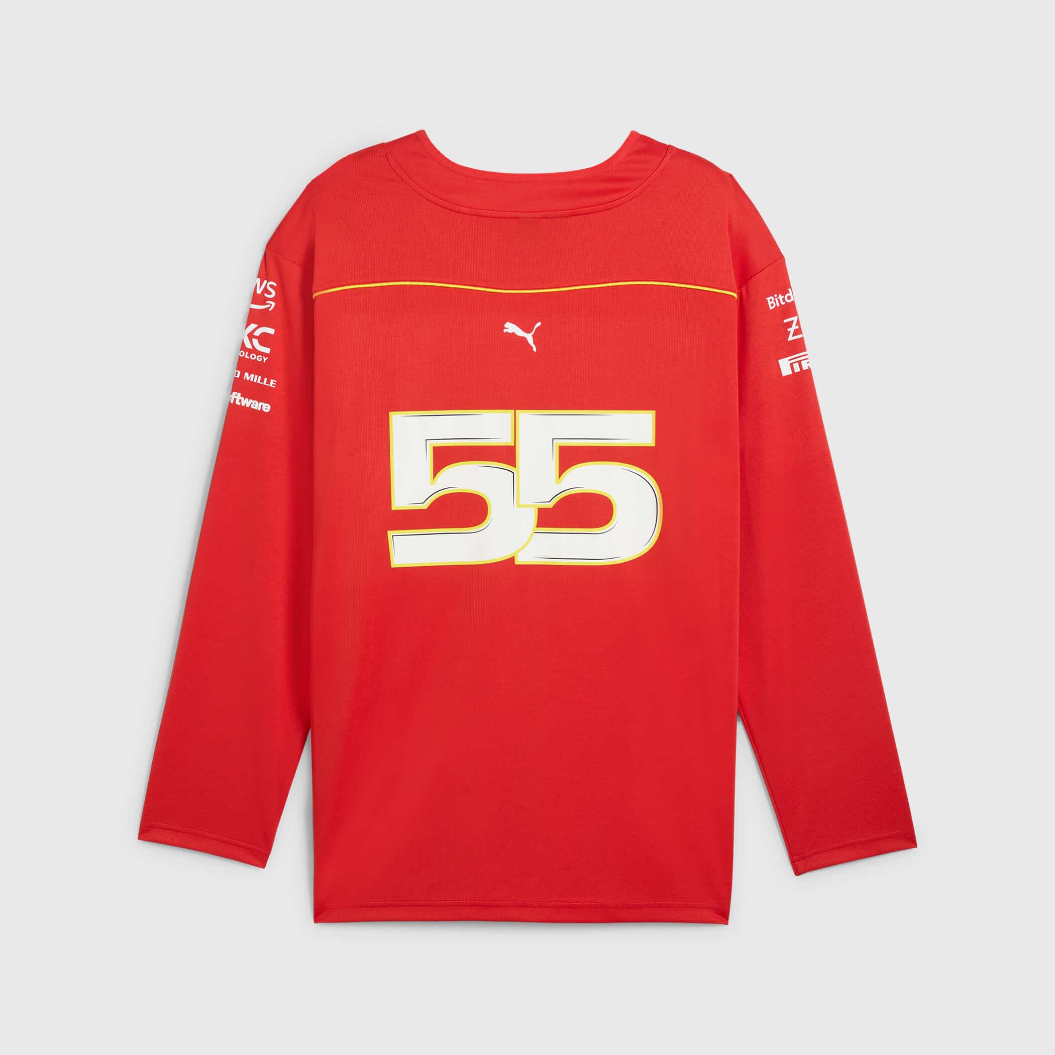 Scuderia Ferrari 2024 Carlos Sainz Canadian GP Ice Hockey Jersey - Image 4