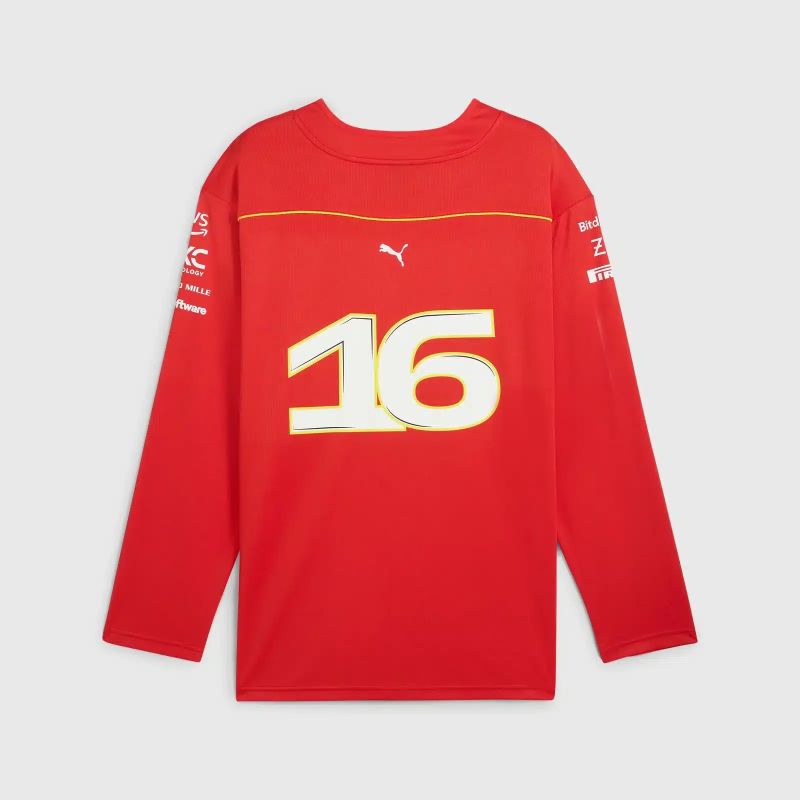 Scuderia Ferrari 2024 Charles Leclerc Canadian GP Ice Hockey Jersey - Image 3