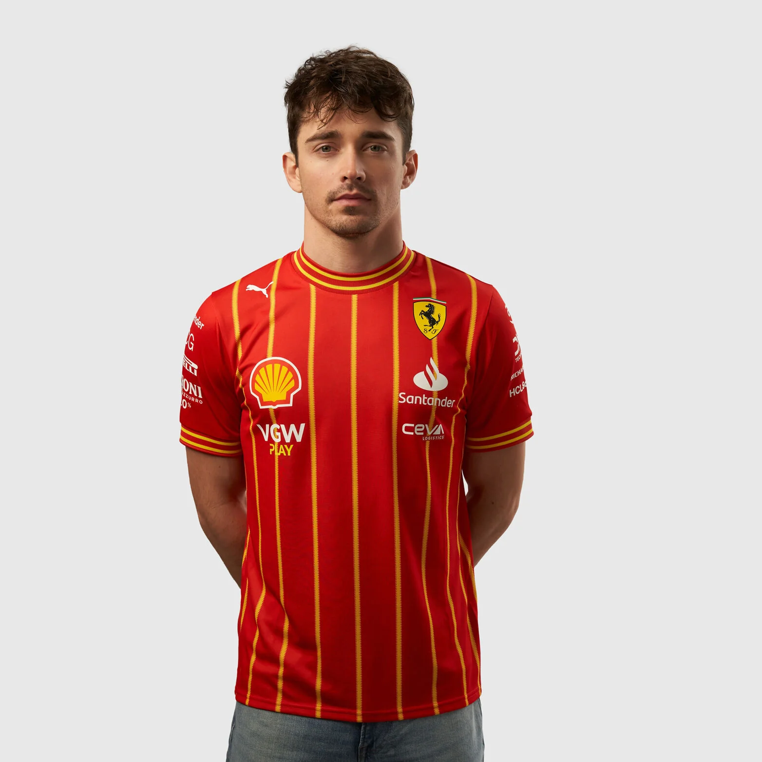 Scuderia Ferrari – 2024 Charles Leclerc Soccer Jersey - Image 2