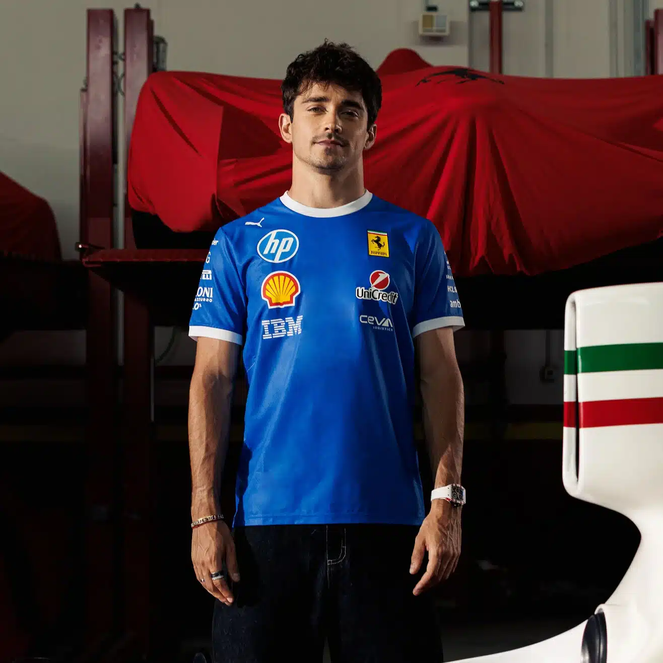 Scuderia Ferrari 2025 Monza Italian GP Team T-Shirt Special Edition - Image 4