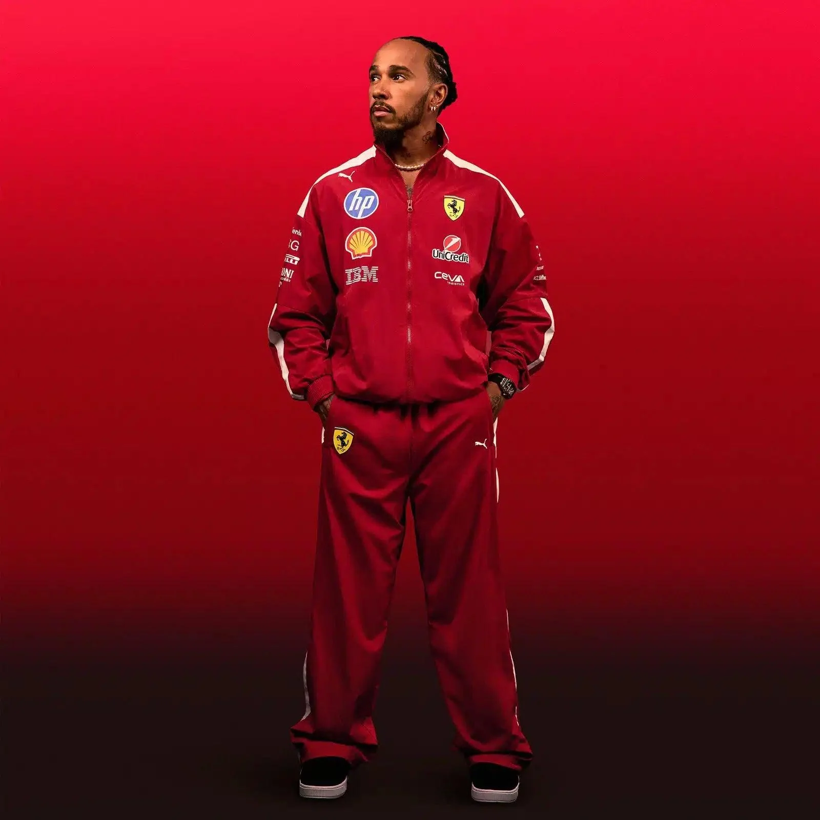 Scuderia Ferrari – 2025 Team PUMA T7 Oversized Pants - Image 5