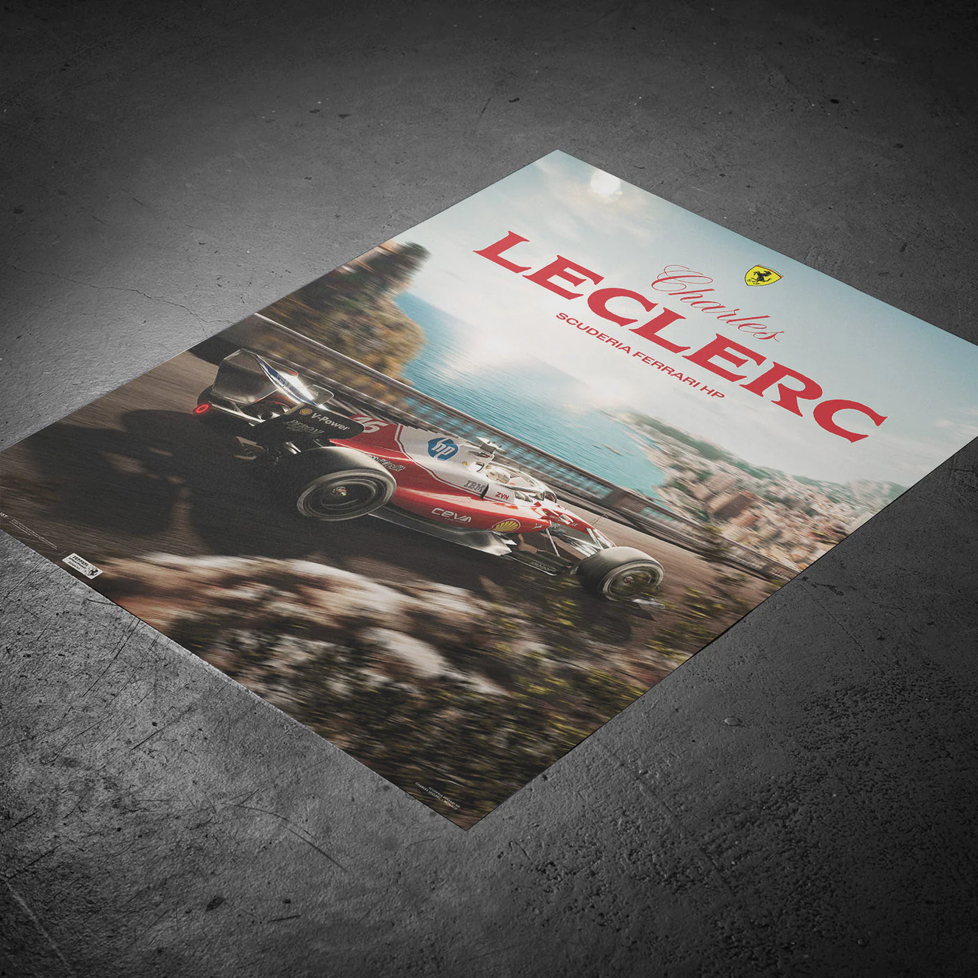 Scuderia Ferrari HP Charles Leclerc Monaco 2026 Automobilist Official Poster - Image 13