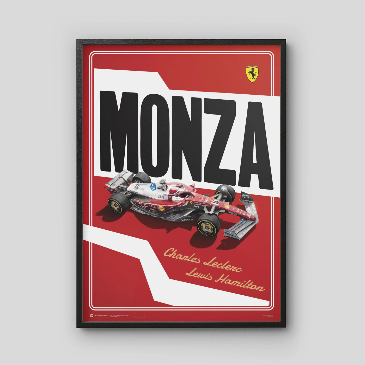 Scuderia Ferrari HP - SF-25 Monza special livery 2025 | Automobilist Official Poster - Image 3