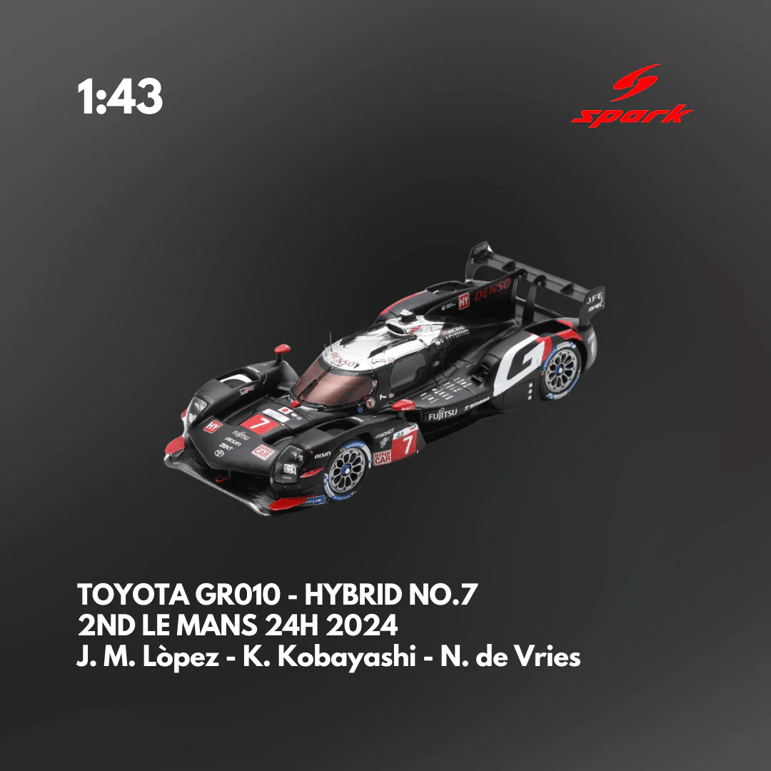 TOYOTA GR010 - HYBRID No.7 TOYOTA GAZOO RACING 24H Le Mans 2024 - Spark Model Car