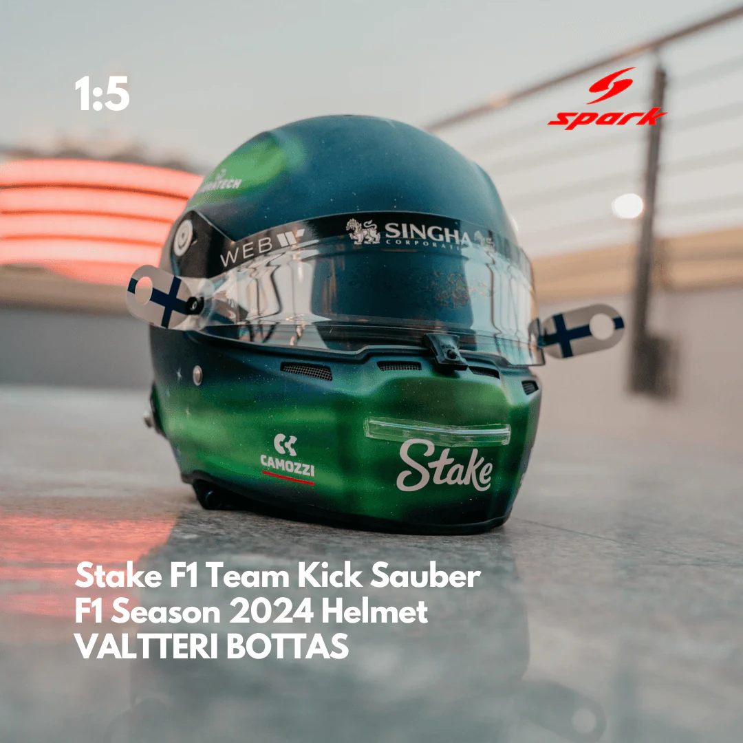 Valtteri Bottas Helmet - Kick Sauber F1 Season 2024 Helmet - 1/5 Proportion Mini Helmet - Image 4