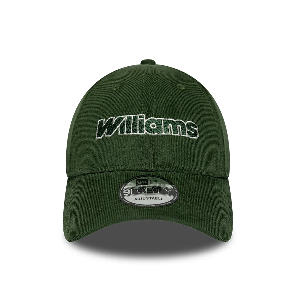 Williams F1 Tradtional Cord 9Forty Cap Adults - Dark Green - Image 2