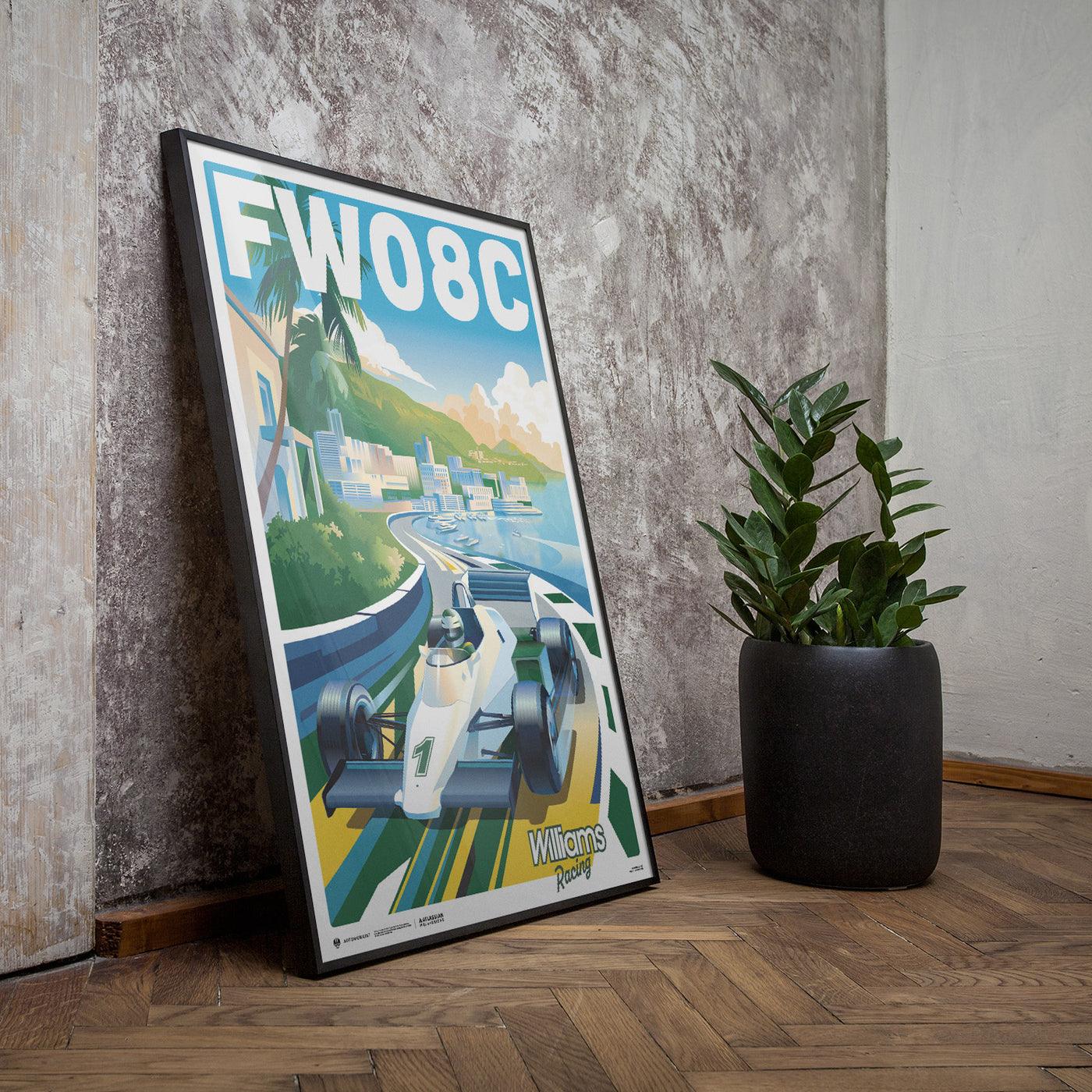 Williams Racing FW08C - Monaco 1983 - Riviera Racer - Automobiilist Poster - Image 4