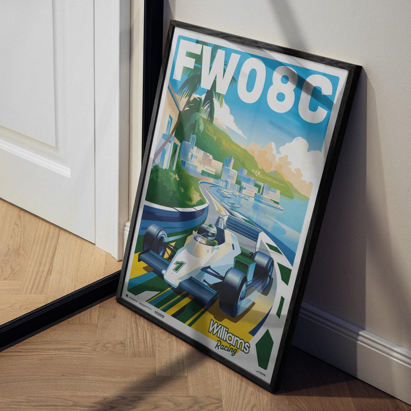 Williams Racing FW08C - Monaco 1983 - Riviera Racer - Automobiilist Poster - Image 6